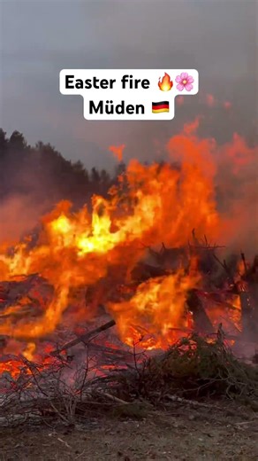 Easter Fire in German village 🔥🌸🌿🔥🔥🇩🇪 #brunswick #travel @Müden #easter #europe #shorts #new