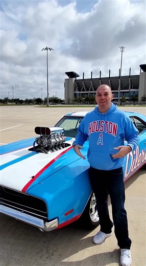1970 Houston Oilers Dodge Charger. #ai #Houston #oilers #charger #nfl