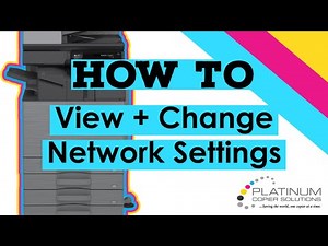 How To View and Change Network Settings on a Sharp Copier