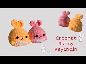 Crochet Bunny Keychain 🐰| Rabbit Amigurumi | Móc Móc Khoá Thỏ | Xuxu Crochet