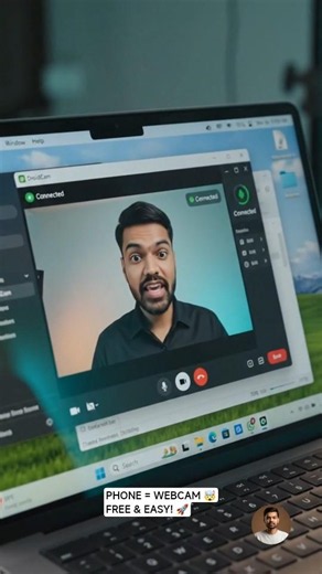 Use Your Phone as a Webcam for FREE! 📱💻 | Android & iPhone#webcam #phoneaswebcam #zoom #Googlemeet