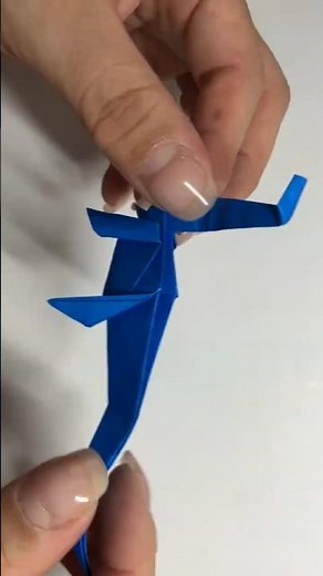 How to Fold a Cool Long-Necked Dinosaur (Plesiosaur) #shorts