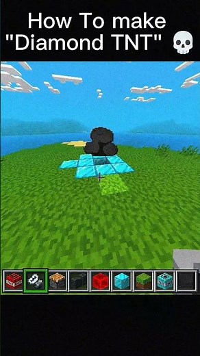 Minecraft how to make Diamond tnt 🤫🤫🤫 #minecraft #diamond #tnt #memes #videogames