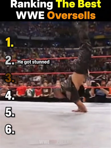 Ranking The Best WWE Oversells 😂 #wwe #ranking #wrestling