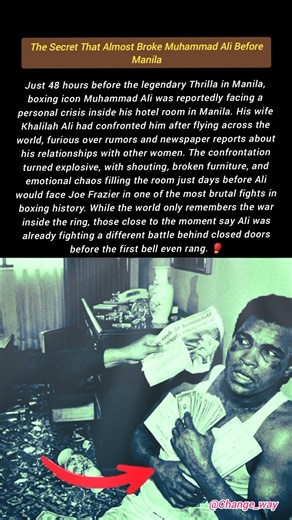 The Secret That Almost Broke Muhammad Ali Before Manila