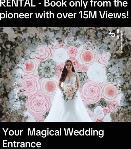 Stunning Paper Flower Wall Rentals for Weddings