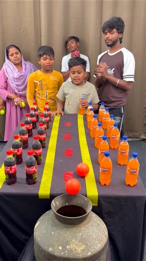 Amazing Ball Rolling Win Cold drink Challenge #shorts