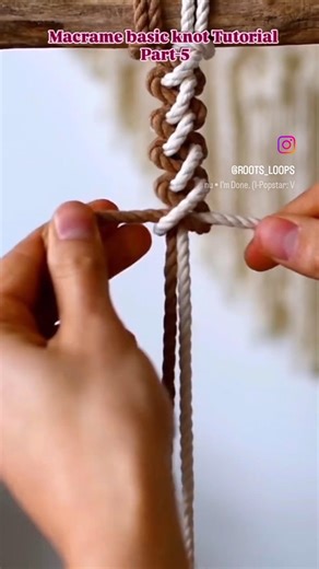Macrame Knot Tutorial 🪢Basic knots for beginners l Macrame basic knots for beginners #viral #shorts