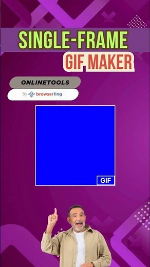 How to Create a Single-Frame GIF in Just One Click.