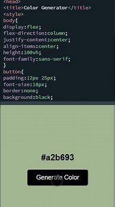 Random Color Generator using HTML CSS JavaScript | Beginner Project | Web Development