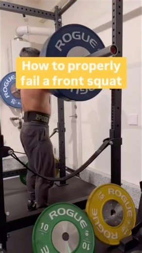 How to properly fail a front squat #tutorial