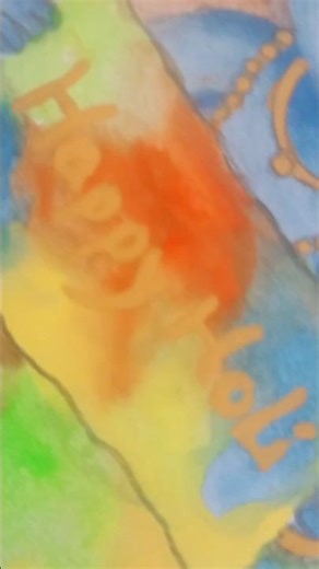Holi special krishna Ji drawing Doms painting #shortvideo #viralart