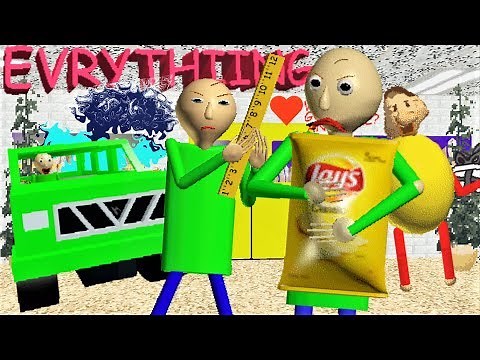 BALDI LOVES EVERYTHING!! NEVER LET BALDI EAT CHIPS!! | Baldi's Basics MOD