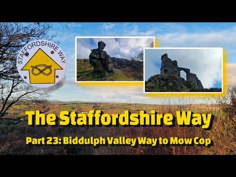 Walking The Staffordshire Way (Part 23): Biddulph Valley Way to Mow Cop Castle