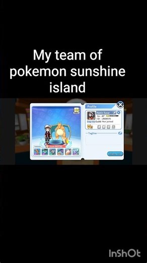 My ultimate team of pokemon sunshine island#sunshineisland