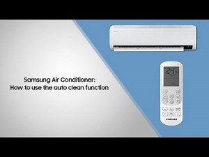 Samsung Air Conditioner: How to use the Auto Clean function