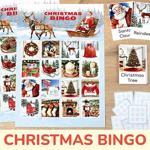 Christmas Picture Bingo, Hands-On, Interactive Game for Vocabulary Building
