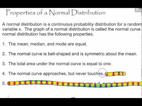 Properties of a Normal Distribution