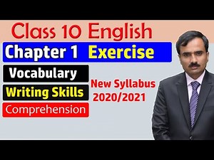 Class 10 English Chapter 1 Exercise | Question Answers | 10th Class English Lessons