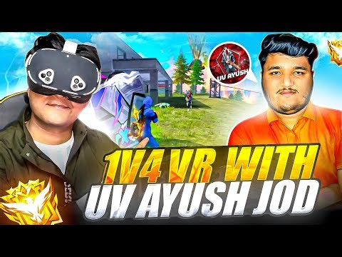 Free Fire Streamer Challenge 😱 Beat His 1v4 Squad in VR!