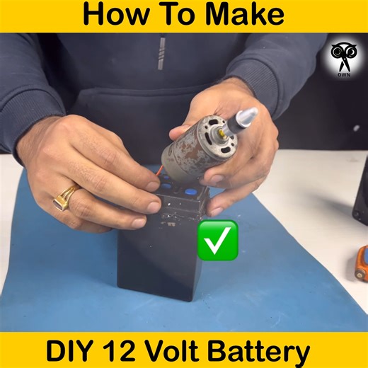 Quick build and repair 12 volt Battery | Creative Own
