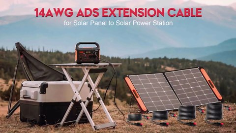 Solar Extension Cord 14AWG 30A Solar Connectors Extension Cable for Anderson Connector, Compatible with GZ Yeti /G500 Explorer 1000 Solar Generator and for Renogy, Boulder 200 Solar Panels 20Ft