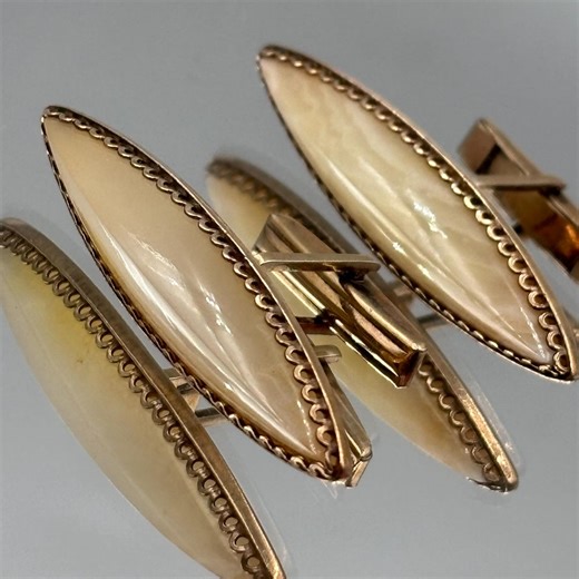 Antique Gold Cufflinks With Stone Agate, Gilded 875 Silver Soviet Cuff-links - Etsy