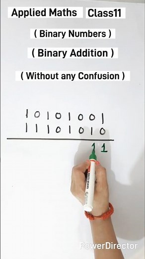#appliedmathematics || #class11maths||#binarynumbers || Binary Addition