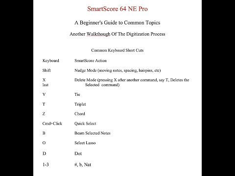 SmartScore 64 NE Pro: A beginners guide - Another Complete Digitization