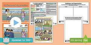 PSHE and Citizenship Year 6 Transition to Secondary School Lesson 2 Challenges and Opportunities Lesson Pack