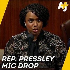 "I rise today in opposition to the occupant of the White House." Listen to congresswoman Ayanna Pressley's first House floor speech. It's 🔥. | AJ