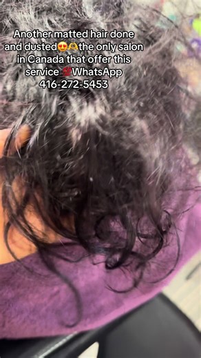 The longer you keep your matted hair the worse it get👌so it will be better to look for a solution faster 💯 Note:Matted hair is not a cheap service it consume more time,good products and alots of patience 👍 #dirahsbeautyworld #mattedhairtoronto #torontomattedsalon #salonformattedhair #mattedhairsalontoronto