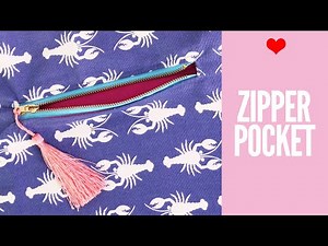 How to Sew a Zipper Pocket for Bags
