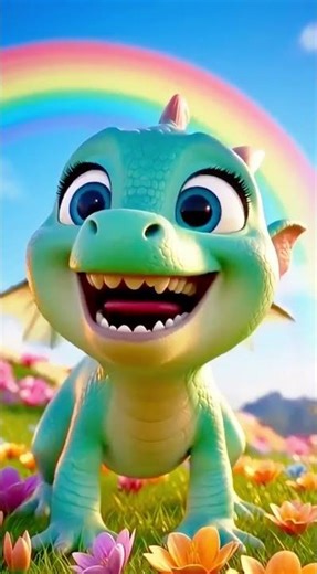 Baby Dragon’s First Adventure! 🐉🌈