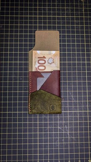 PDF Pattern: Den Minimalist Wallet – DIY Handmade Leather Wallet, Fits 8–10 Cards + Cash