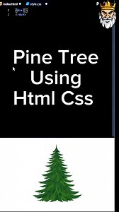 1.2K views | Made Pine Tree Using Html & Css #html #htmlcss #css #coding | Computer Programming Beginners | Facebook