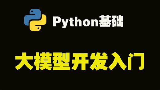 大模型开发入门(Python)基础_python零基础教程，Python入门到大神，AI人工智能必备(因为娟姐，爱上python)