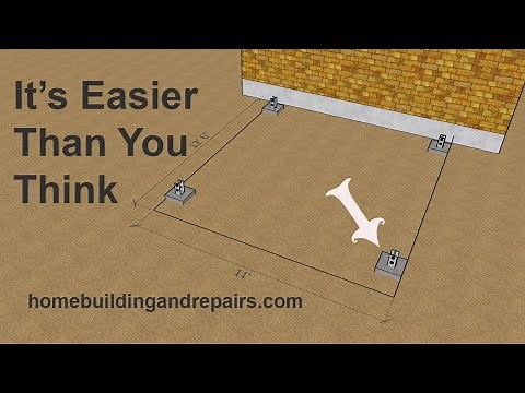 How To Create Square Layout Perimeter So You Can Locate Accurate Concrete Footings For Your New Deck