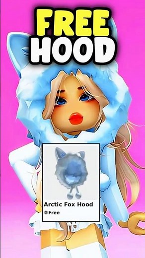FREE Arctic Fox Hood Now 🦊 Roblox Free Items #roblox