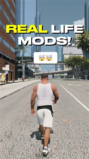 Grand Theft Auto VI on Instagram: "Installing Real Life Mods in GTA 5!! 🤯 #reallife #gta5mods #gtamap #gta5"