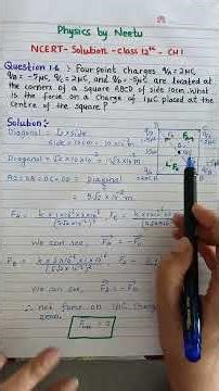 Electric Charges and field NCERT solutions Q no 1.6 Class 12th physics #physics #class12th #ncert