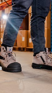 Shout out to @bennies_builds05 wearing the Parkes Zip Scuff Cap in Slate for his project 💪🏼 #safety #boots #fyp | STEEL BLUE Boots