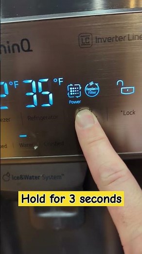 How to Reset Water/Air filter light on LG ThinQ Refrigerator #lgrefrigerators #lgkitchen #diy