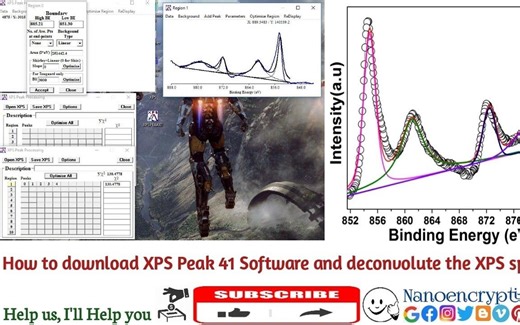 XPS分峰拟合软件XPS Peak 41软件下载、安装、使用教程