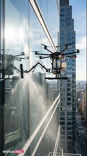 MotioNew | Drone Window Cleaning