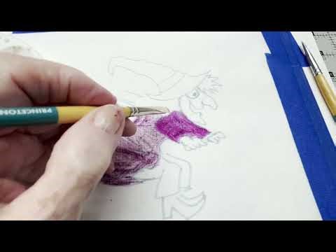 INKTENSE MASTER CLASS: Textile Medium to blend color