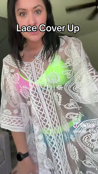 Lace Coverup 🙌🏼🙌🏼 #swimcoverup #bathsuit #swimsuitcover #lacecoverup #summer