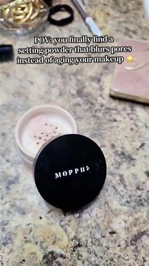 The Morphe Bake & Set Setting Powder is lightweight, finely milled, and actually smooths texture instead of looking cakey. Perfect for setting concealer and locking in makeup with a soft blurred finish. #beauty #settingpowder #morphe #makeup