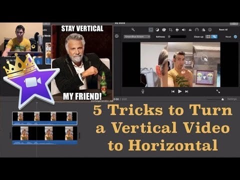 How to Convert Vertical Video to Horizontal Video in iMovie Tutorial