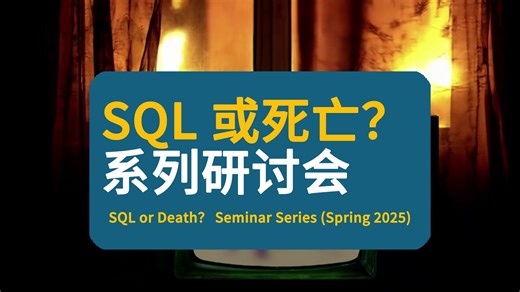 【卡内基梅隆大学】SQL 或死亡？系列研讨会 | SQL or Death？ Seminar Series (Spring 2025)